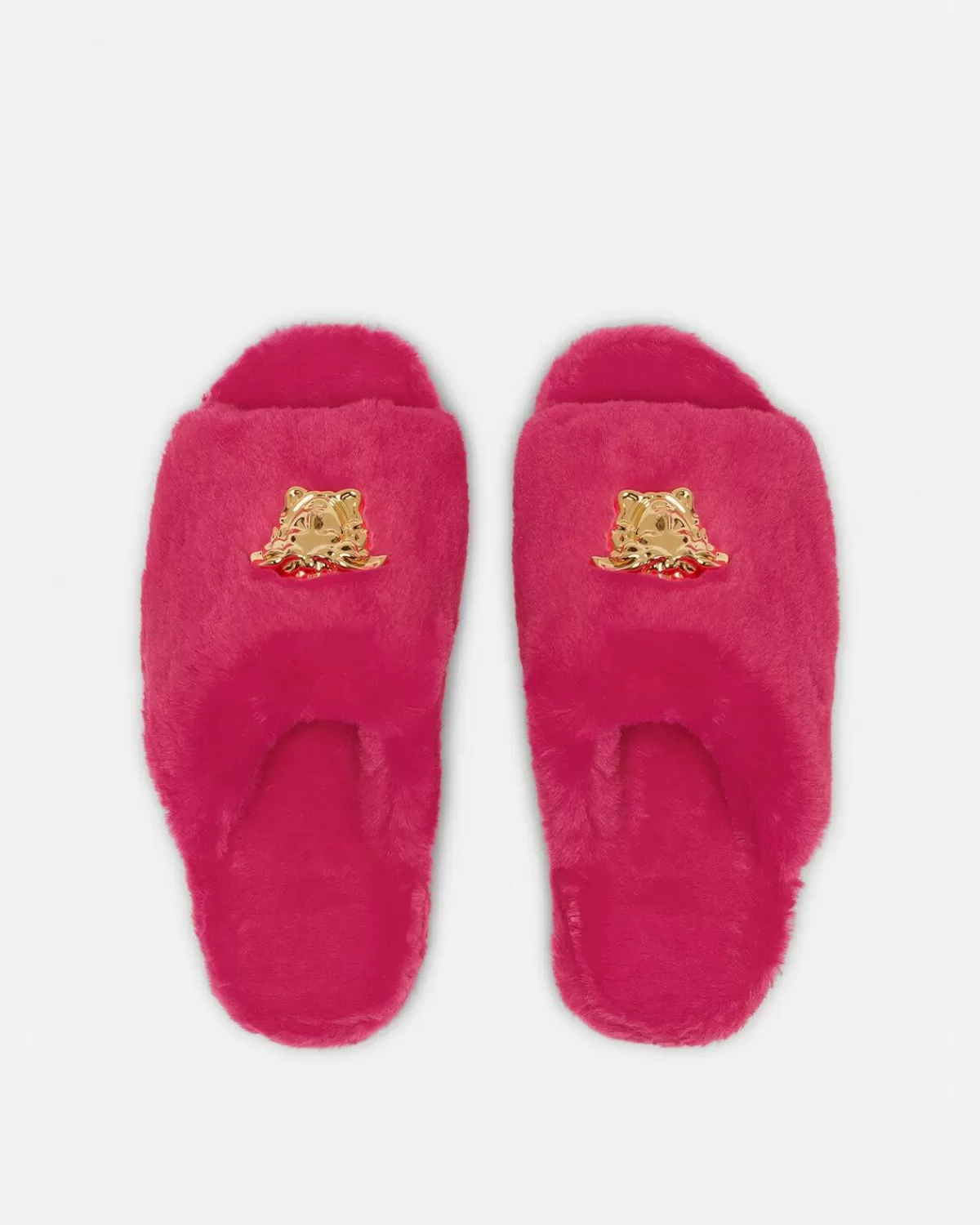 Unisexe Versace Chaussons En Fausse Fourrure Icon