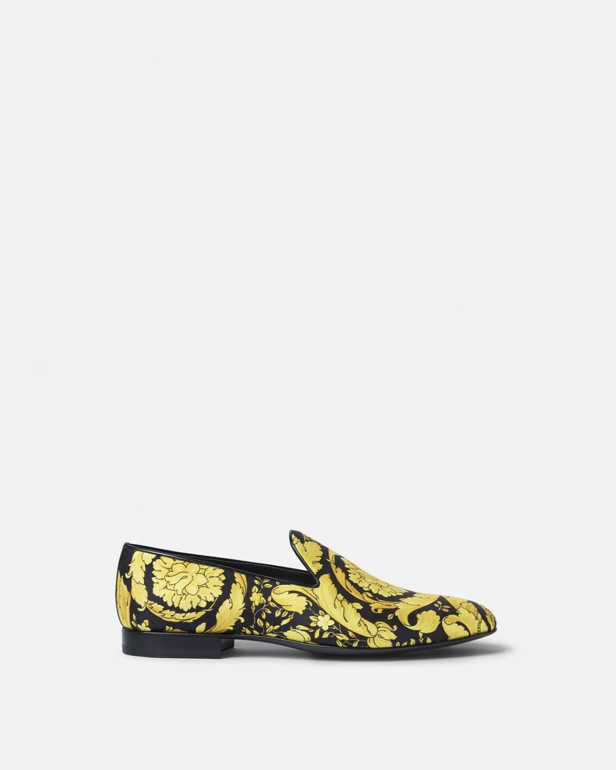 Homme Versace Chaussons En Satin Barocco