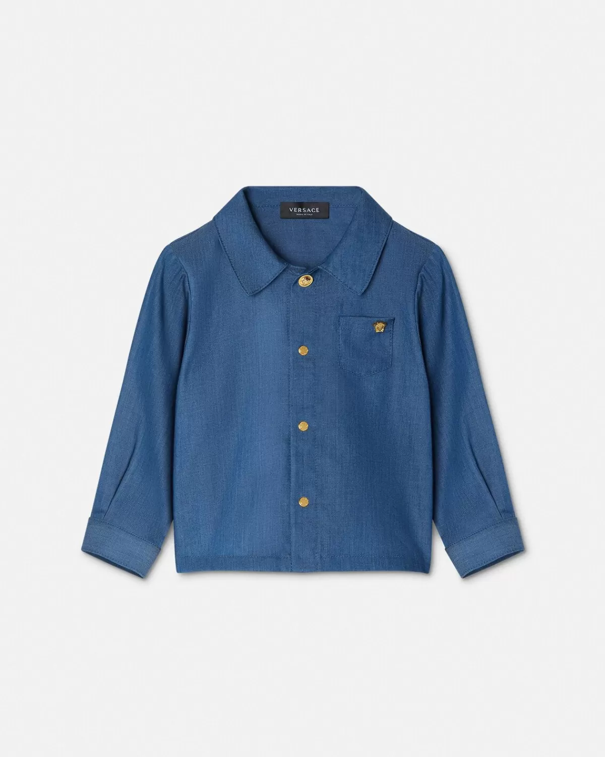 Enfant Versace Chemise Baby En Denim De Chambray