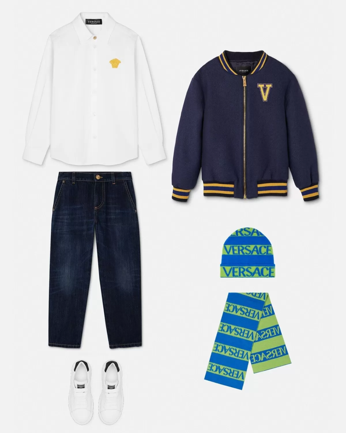 Enfant Versace Chemise Habillee Brodee Kids