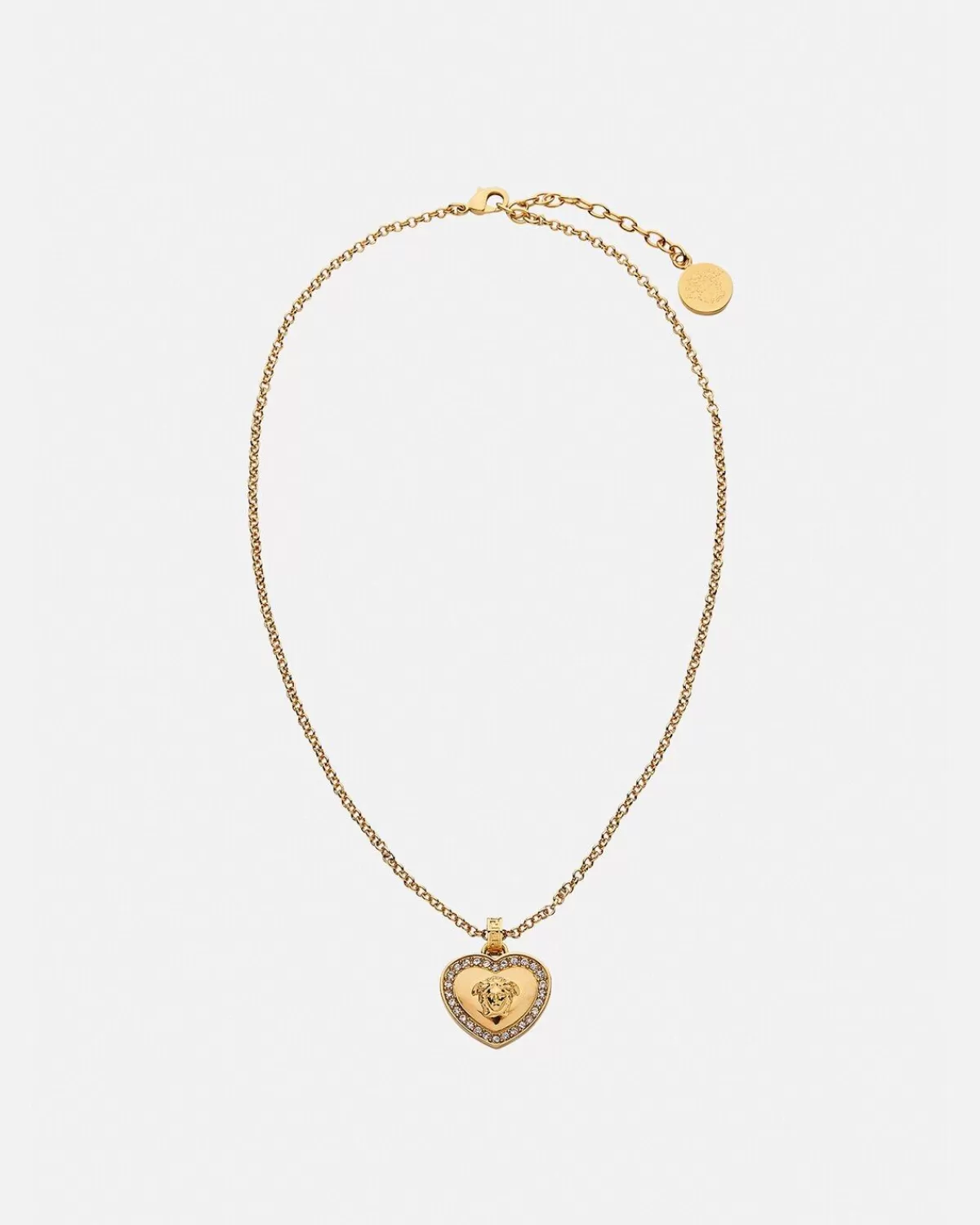 Enfant Versace Collier Avec Coeur A Cristaux Medusa Kids