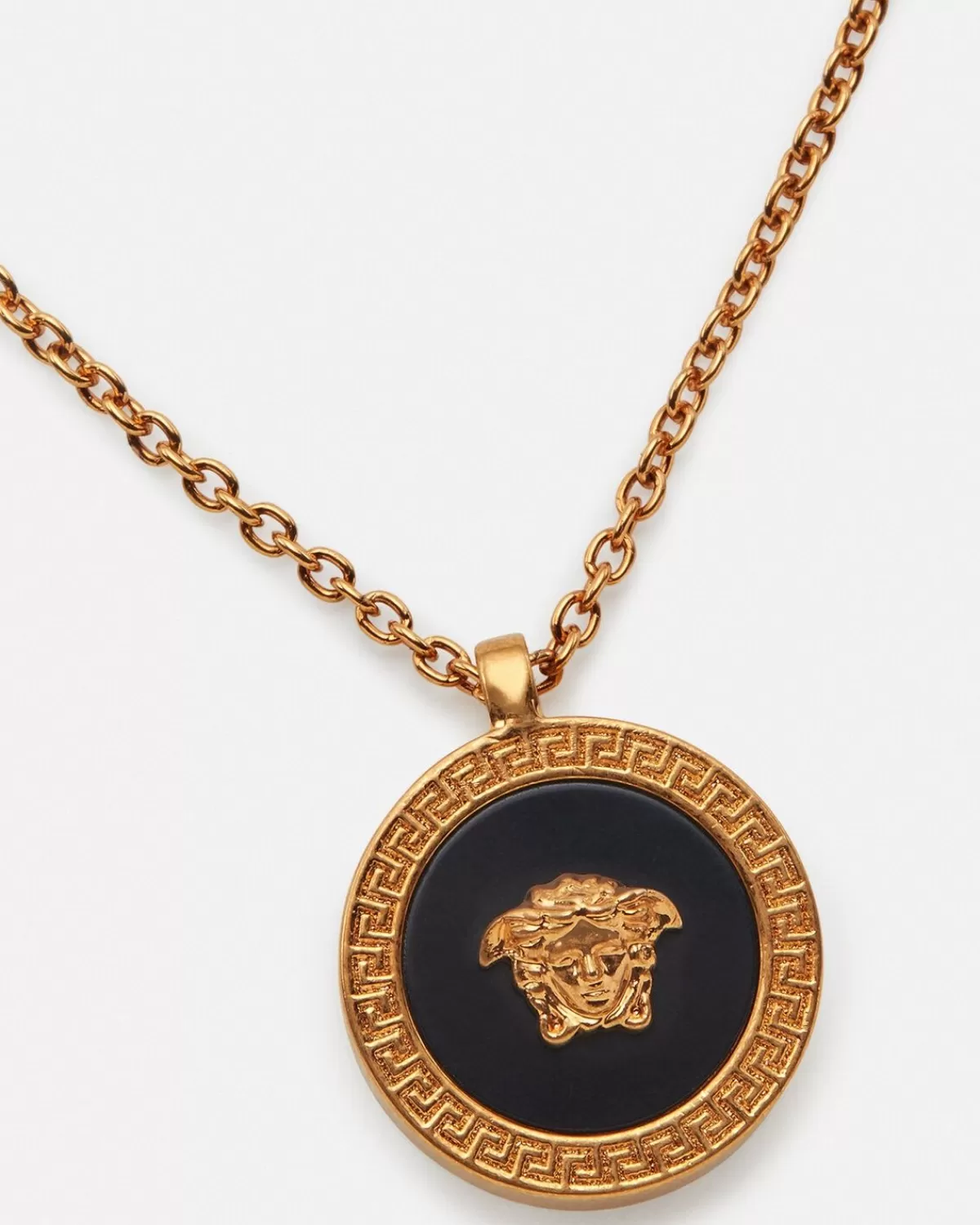 Homme Versace Collier Medusa En Email