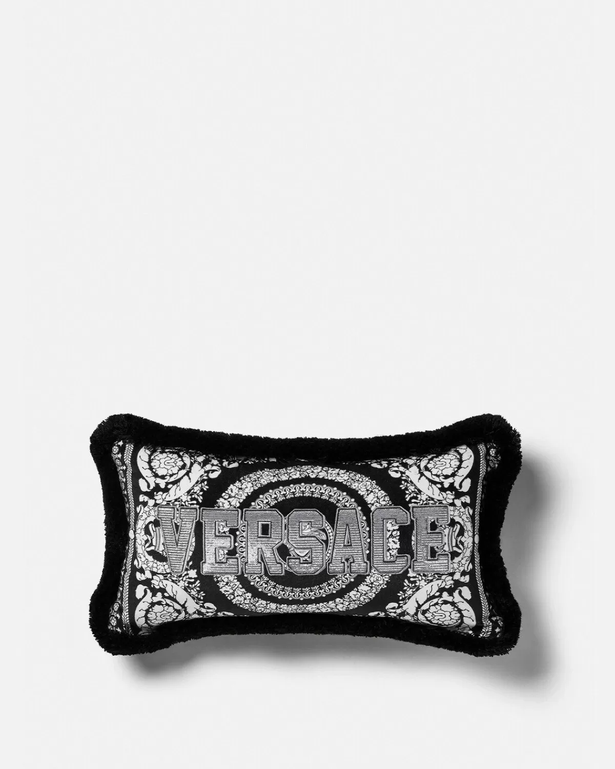 Versace Coussin Crete De Fleur Avec Logo