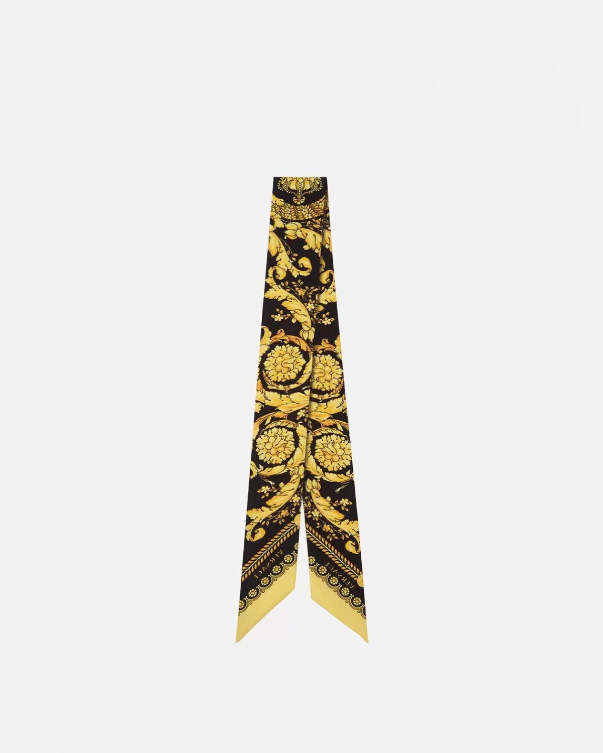 Homme Versace Cravate Foulard En Soie Barocco