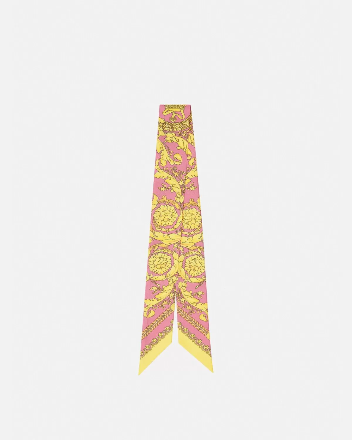 Homme Versace Cravate Foulard En Soie Barocco