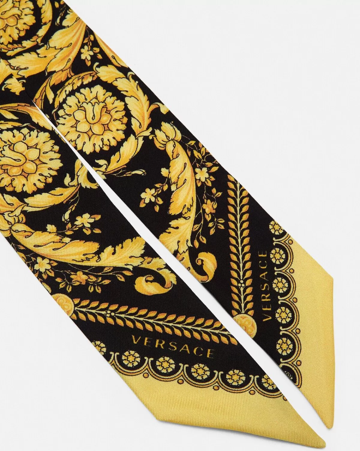 Homme Versace Cravate Foulard En Soie Barocco