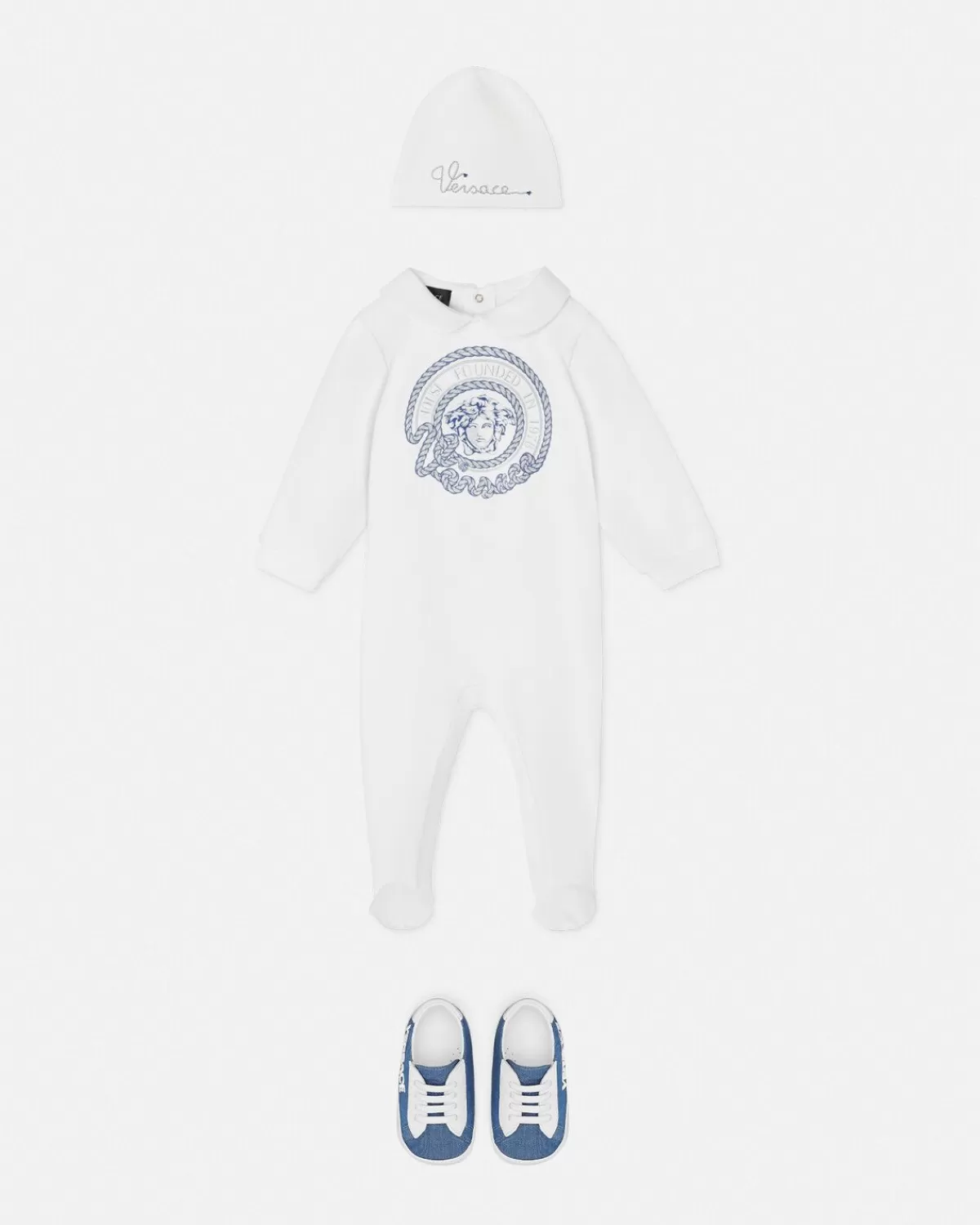 Enfant Versace Ensemble Pyjama Nautical Medusa Baby