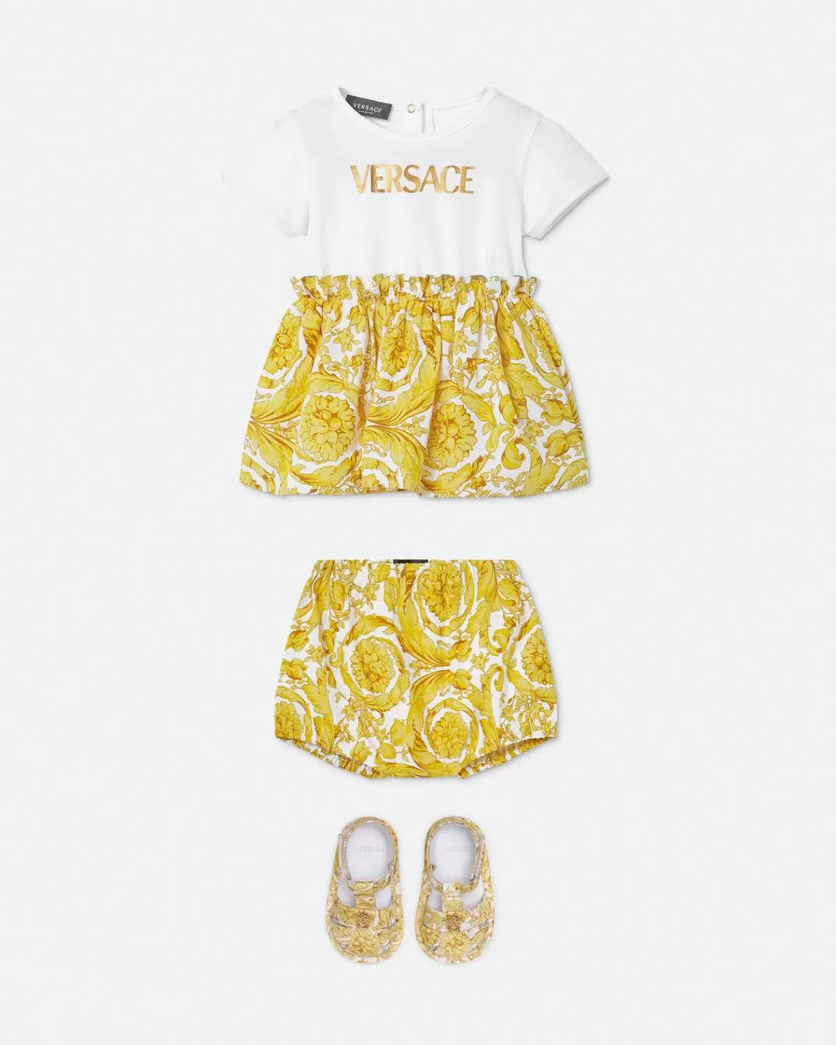 Enfant Versace Ensemble Robe Barocco Baby