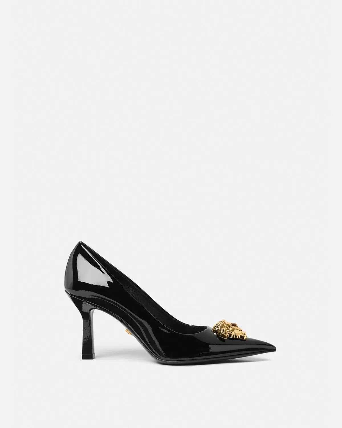 Femme Versace Escarpins La Medusa Mi-Hauts En Cuir Verni