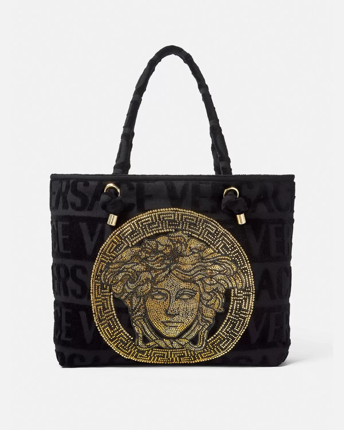 Versace Fourre-Tout En Eponge Icon Avec Cristaux