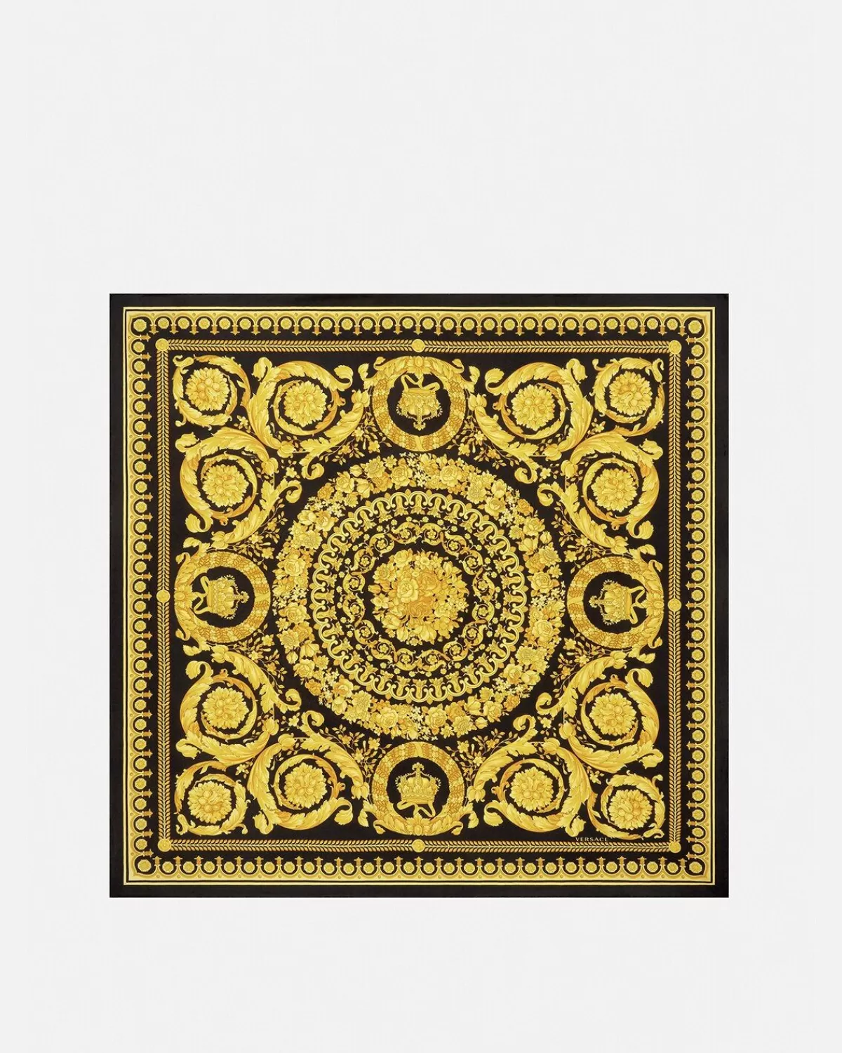 Homme Versace Grand Foulard En Soie Barocco