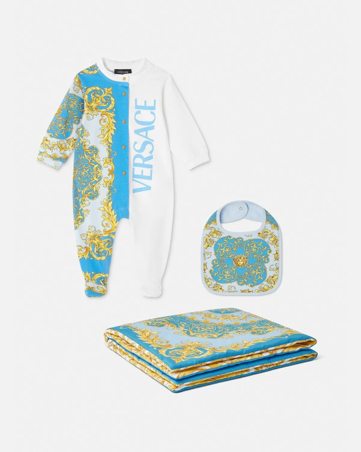 Enfant Versace Grenouillere Barocco Frenzy Baby