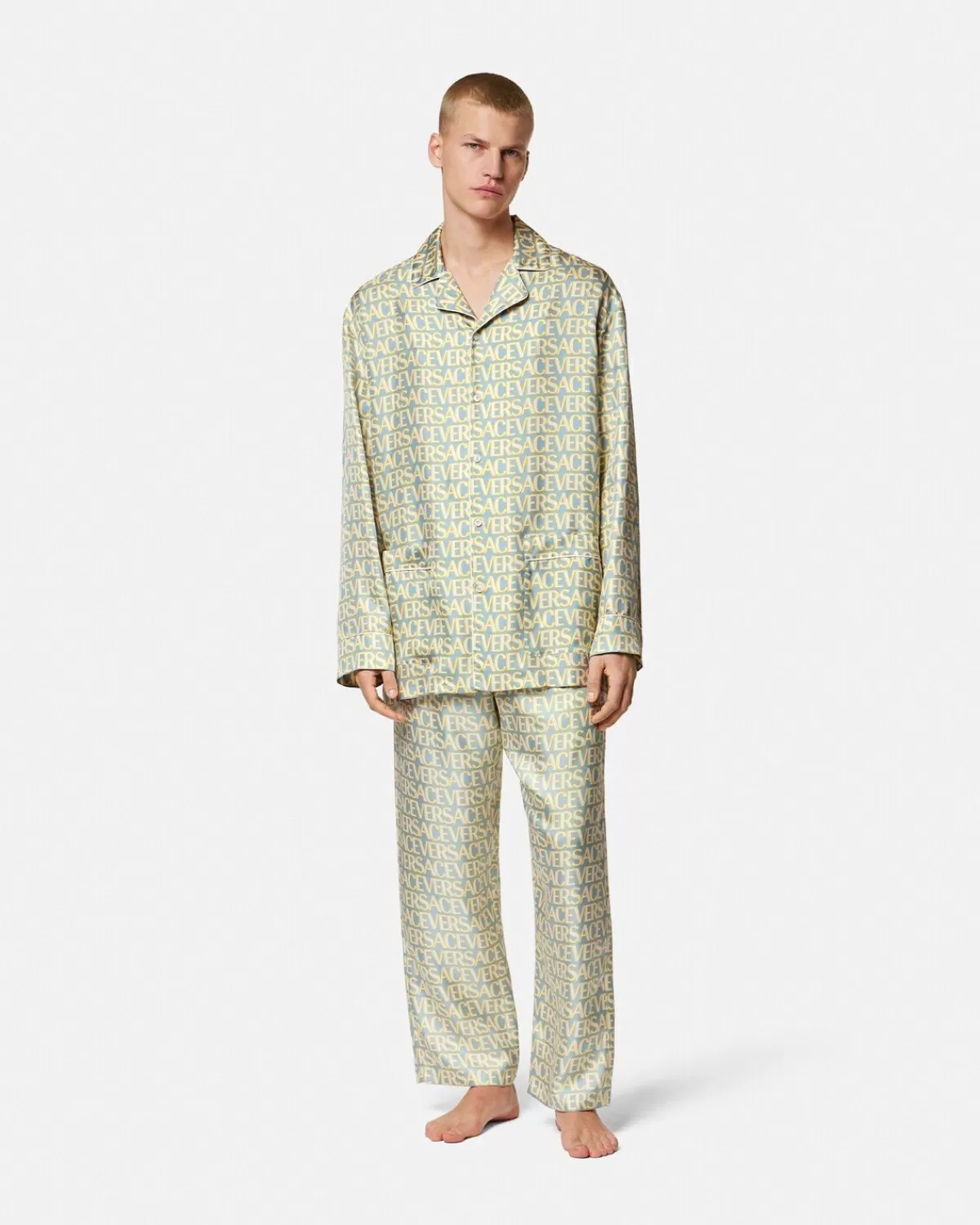 Homme Versace Haut De Pyjama Allover