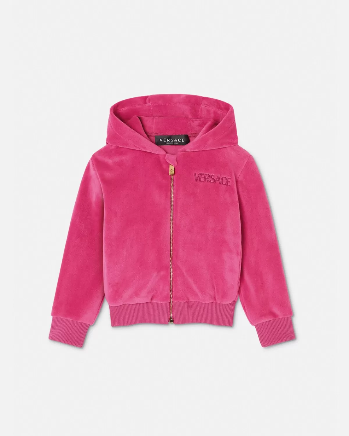 Enfant Versace Hoodie Logo Baby En Velours