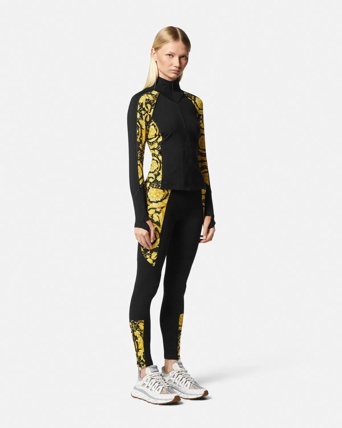 Femme Versace Legging De Sport Barocco