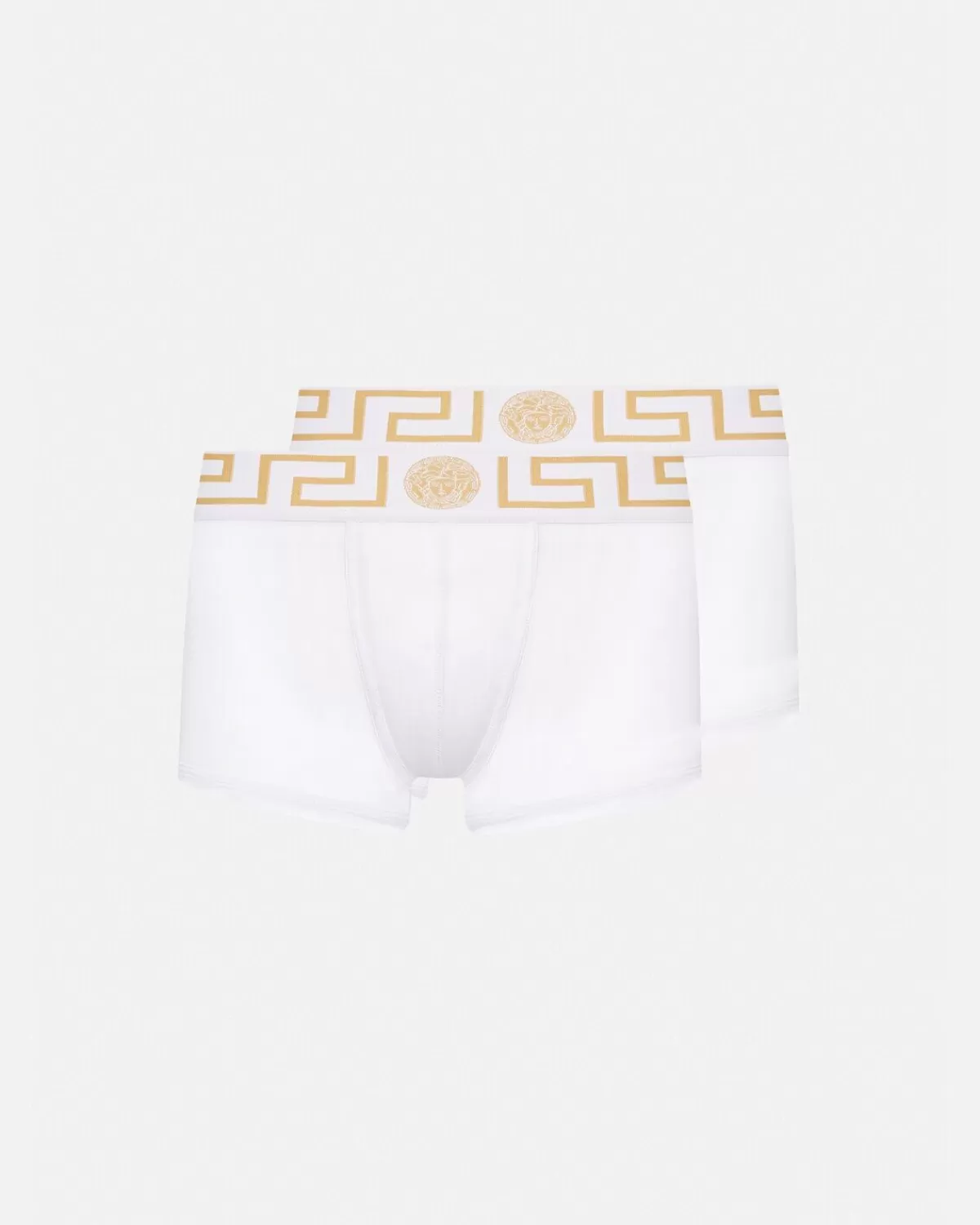 Homme Versace Lot De Deux Boxers Adherents A Bordure Greca