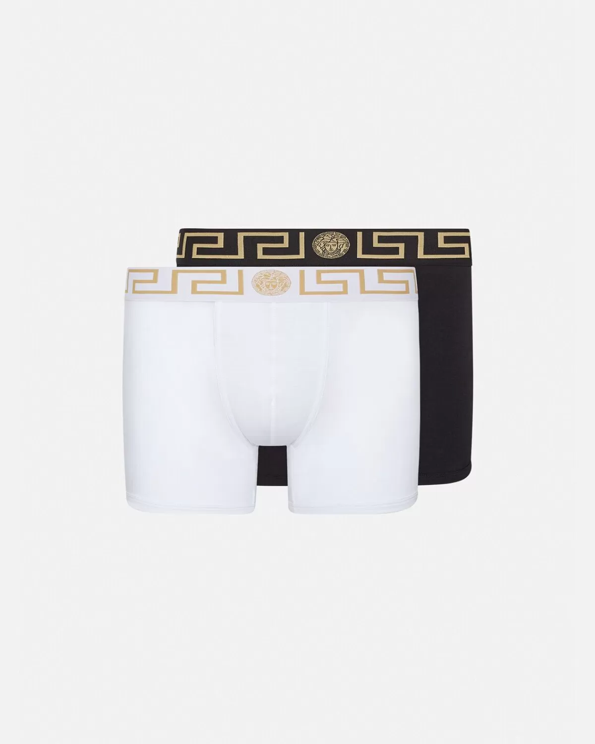 Homme Versace Lot De Deux Boxers Adherents Longs Greca