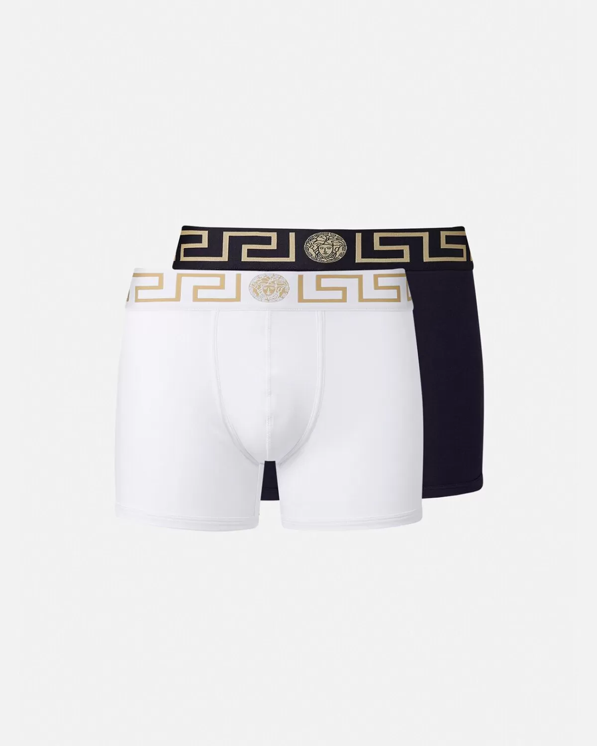 Homme Versace Lot De Deux Boxers Adherents Longs Greca