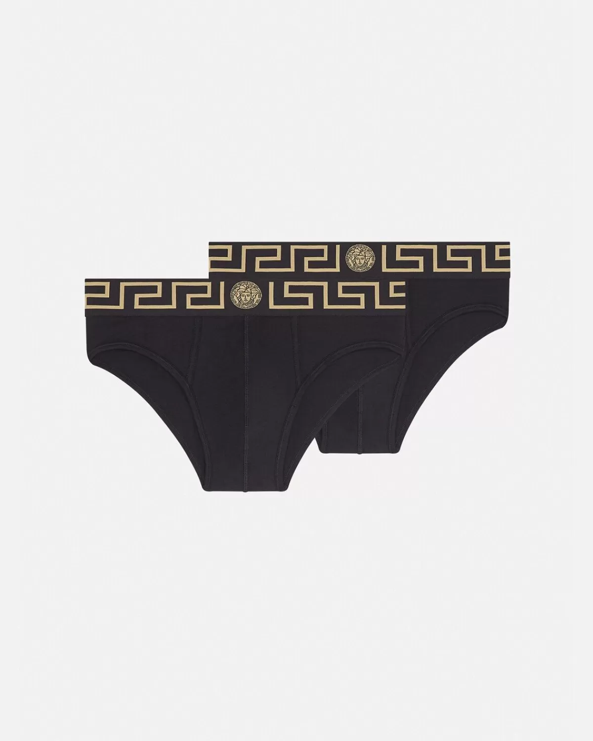 Homme Versace Lot De Deux Slips A Bordure Greca