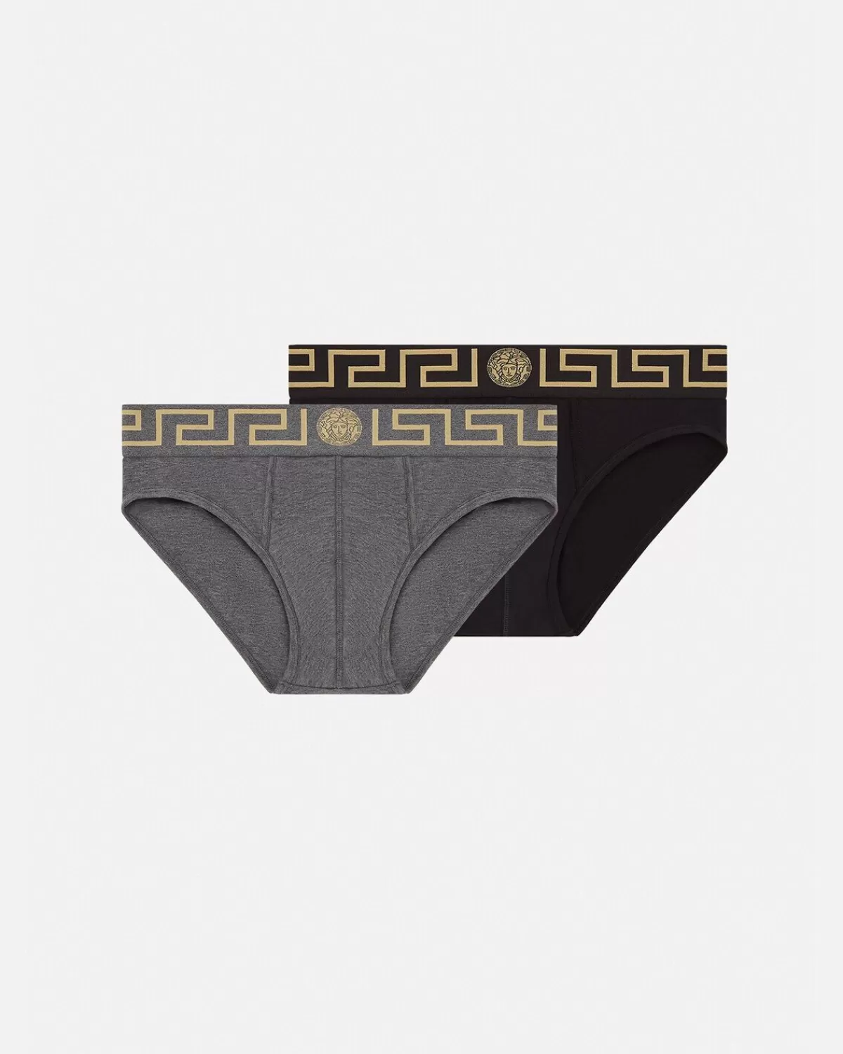 Homme Versace Lot De Deux Slips A Bordure Greca