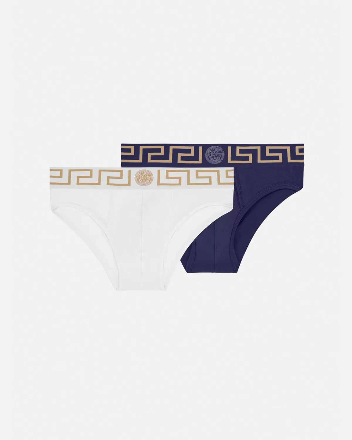 Homme Versace Lot De Deux Slips A Bordure Greca