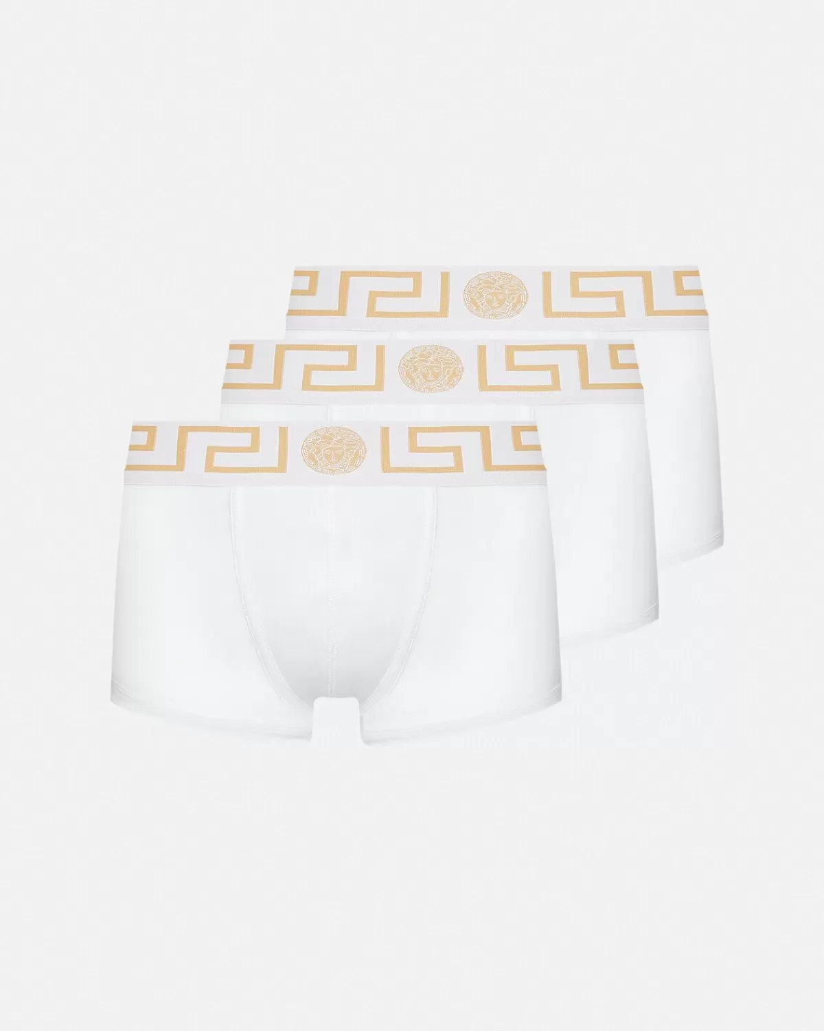 Homme Versace Lot De Trois Boxers Adherents A Bordure Greca