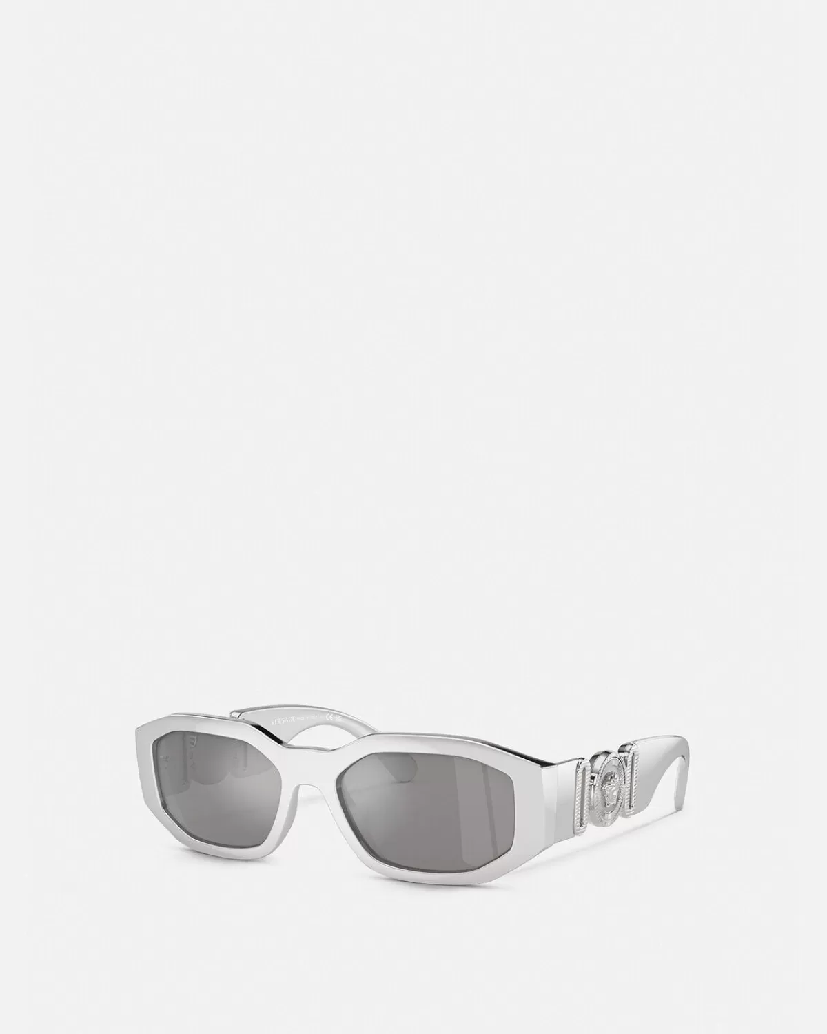 Homme Versace Lunettes De Soleil Chrome Medusa Biggie