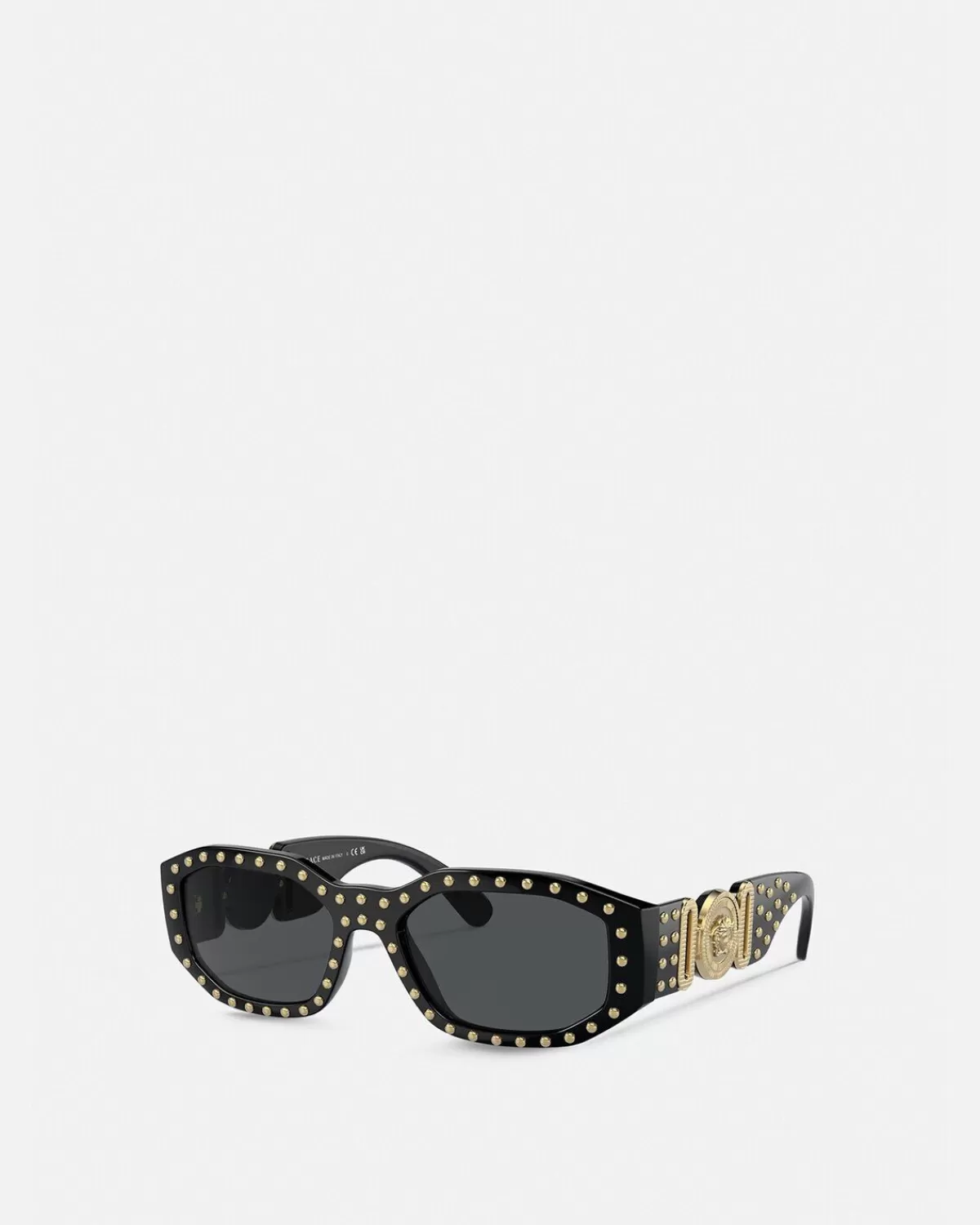 Homme Versace Lunettes De Soleil Cloutees Medusa Biggie