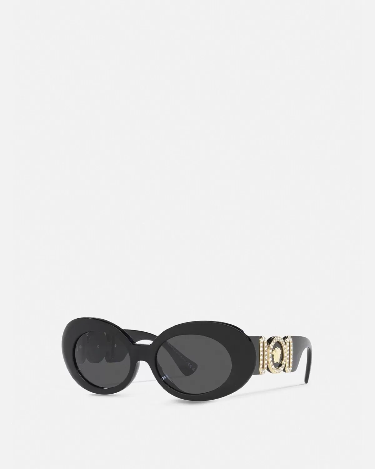 Femme Versace Lunettes De Soleil Ovales Medusa Biggie