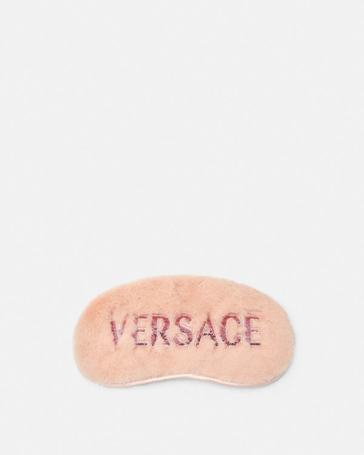 Versace Masque De Sommeil A Logo En Fausse Fourrure