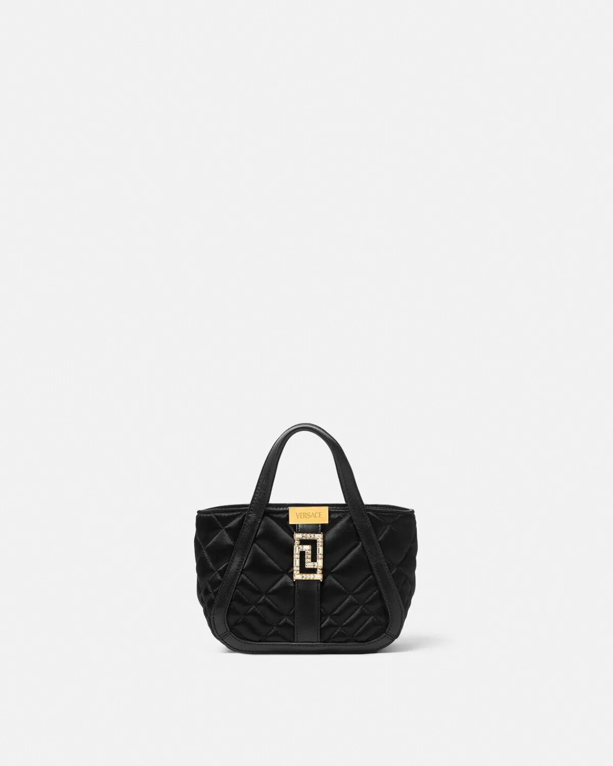 Femme Versace Mini Sac En Satin A Cristaux Greca Goddess