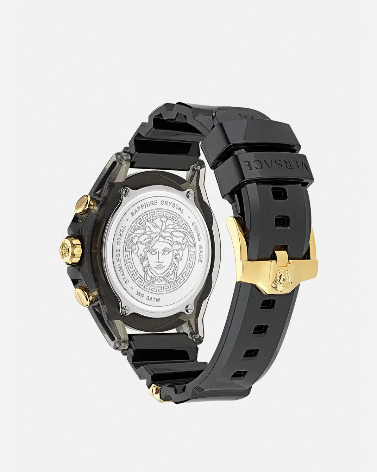 Homme Versace Montre A Diamants Icon Active