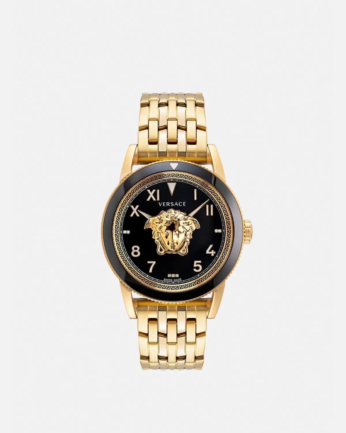 Homme Versace Montre A Diamants V-Palazzo