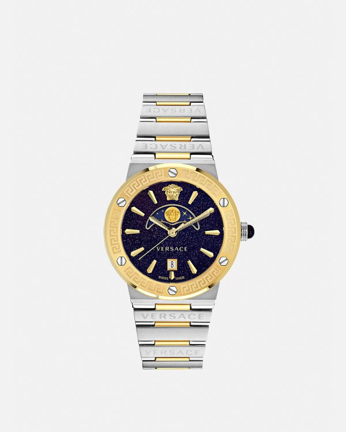 Femme Versace Montre Greca Logo Moonphase