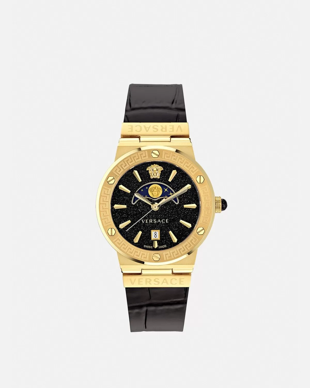 Femme Versace Montre Greca Logo Moonphase