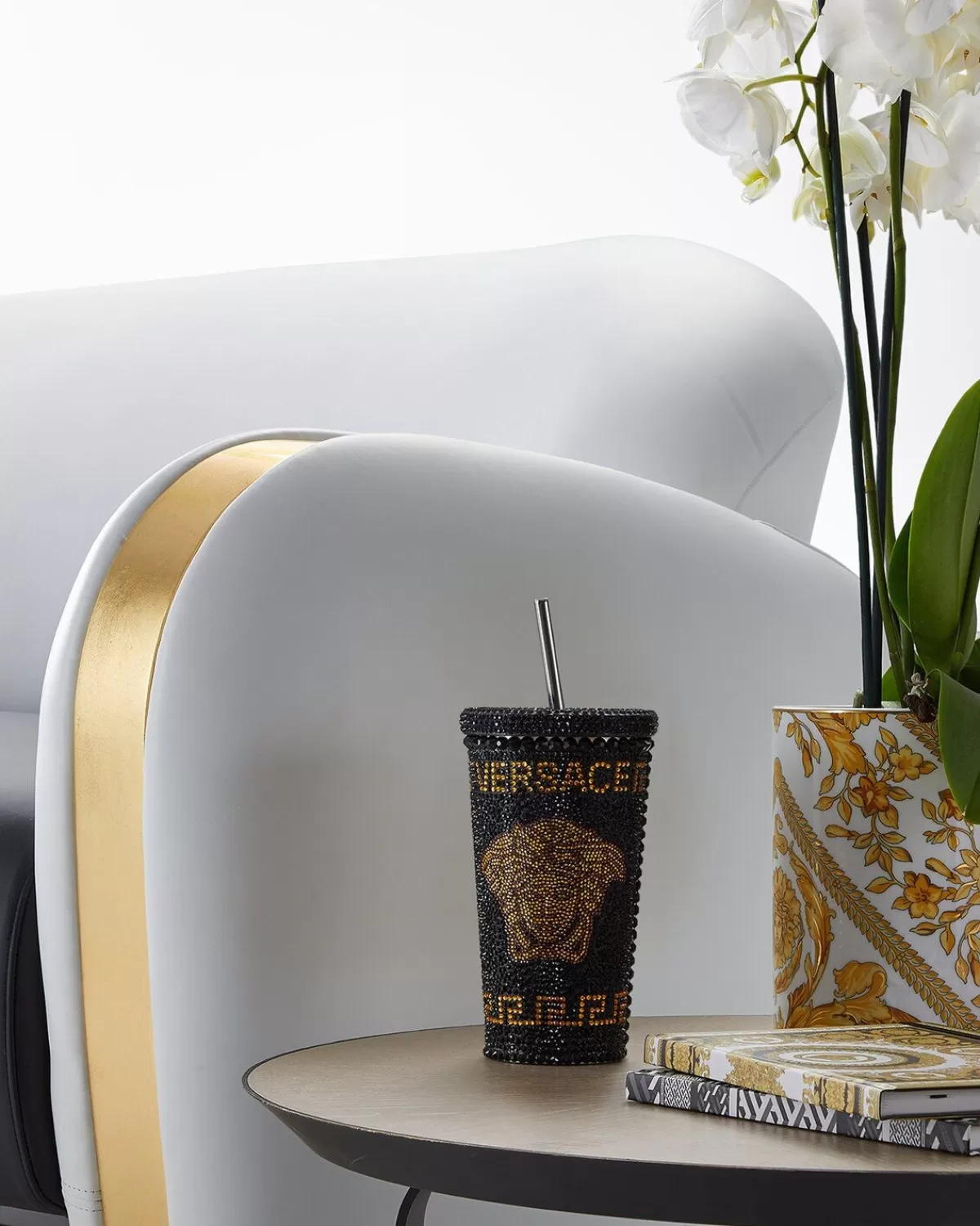 Versace Mug De Voyage Medusa Avec Cristaux