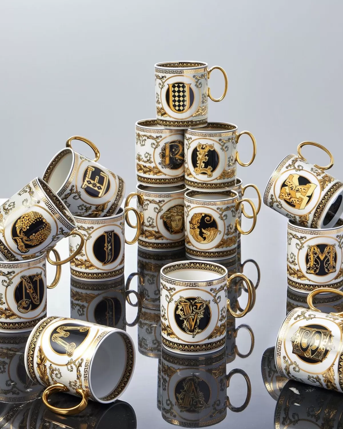 Versace Mug J Virtus Alphabet