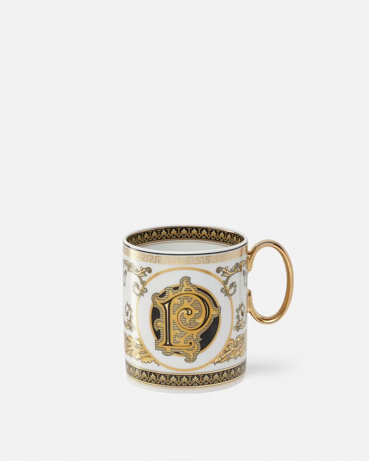 Versace Mug P Virtus Alphabet