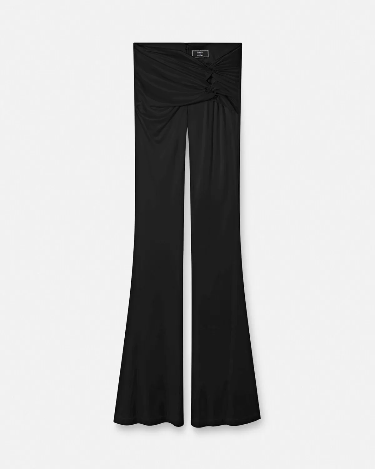 Femme Versace Pantalon Evase Noue