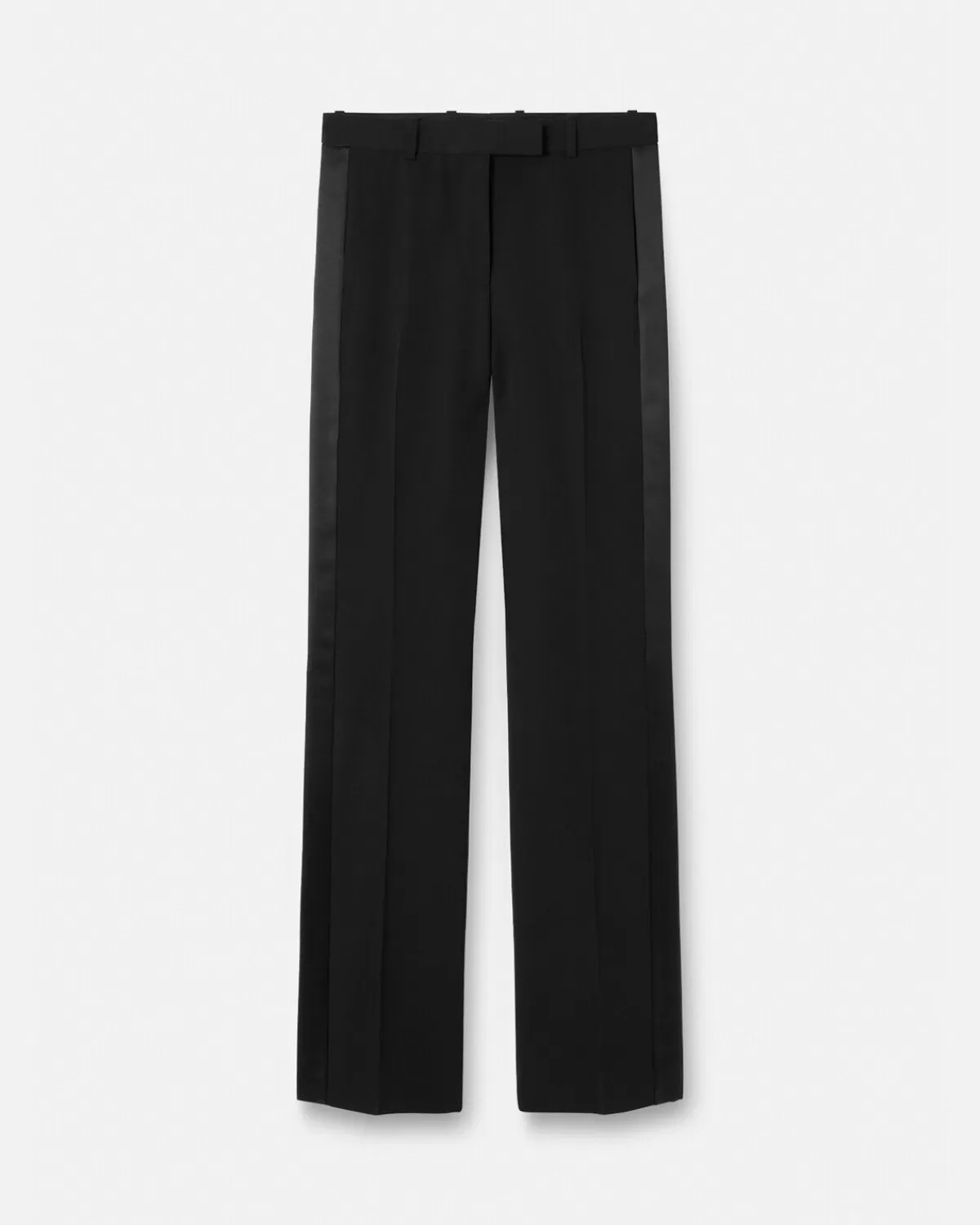 Femme Versace Pantalon Habille En Laine Grain De Poudre