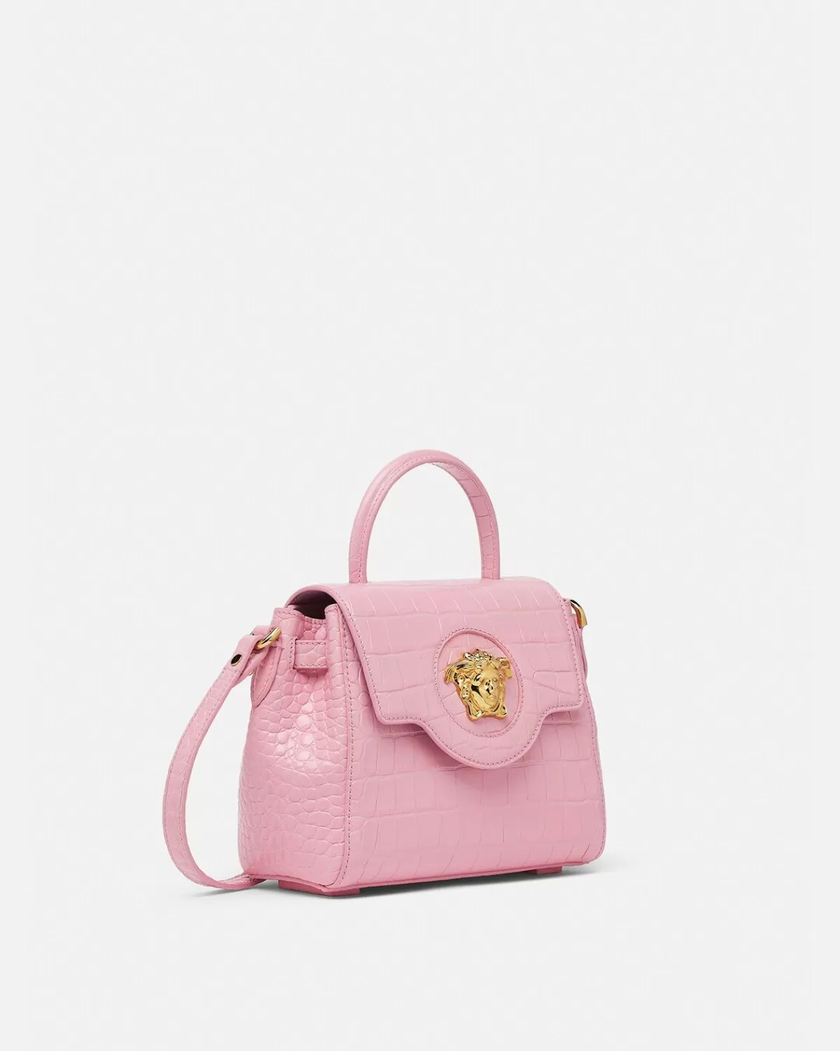 Femme Versace Petit Sac A Main Croco La Medusa