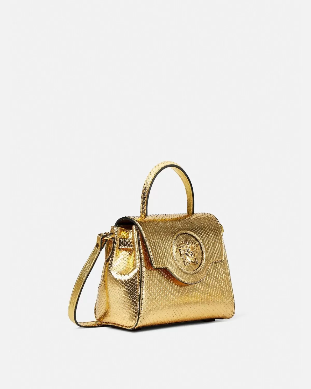 Femme Versace Petit Sac A Main En Python La Medusa