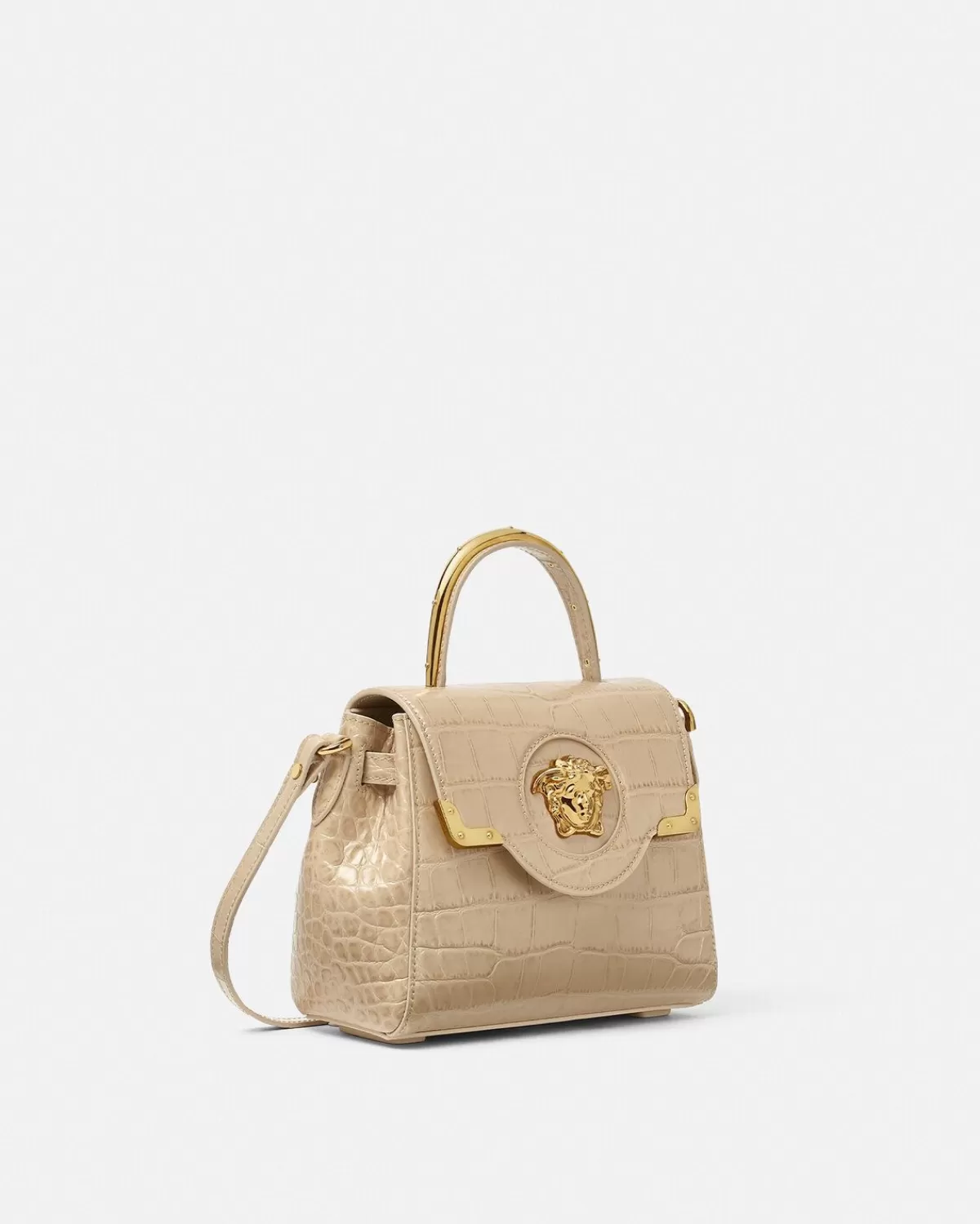 Femme Versace Petit Sac A Main La Medusa Effet Croco