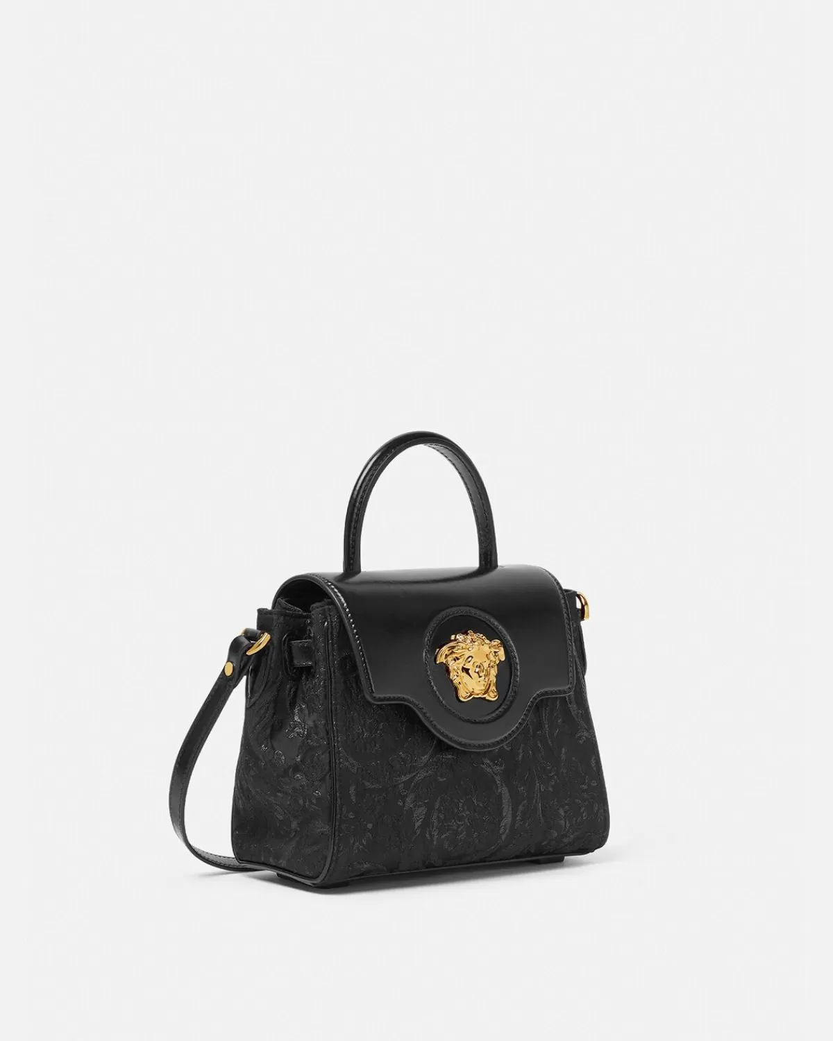 Femme Versace Petit Sac A Main La Medusa En Cloquet Lurex