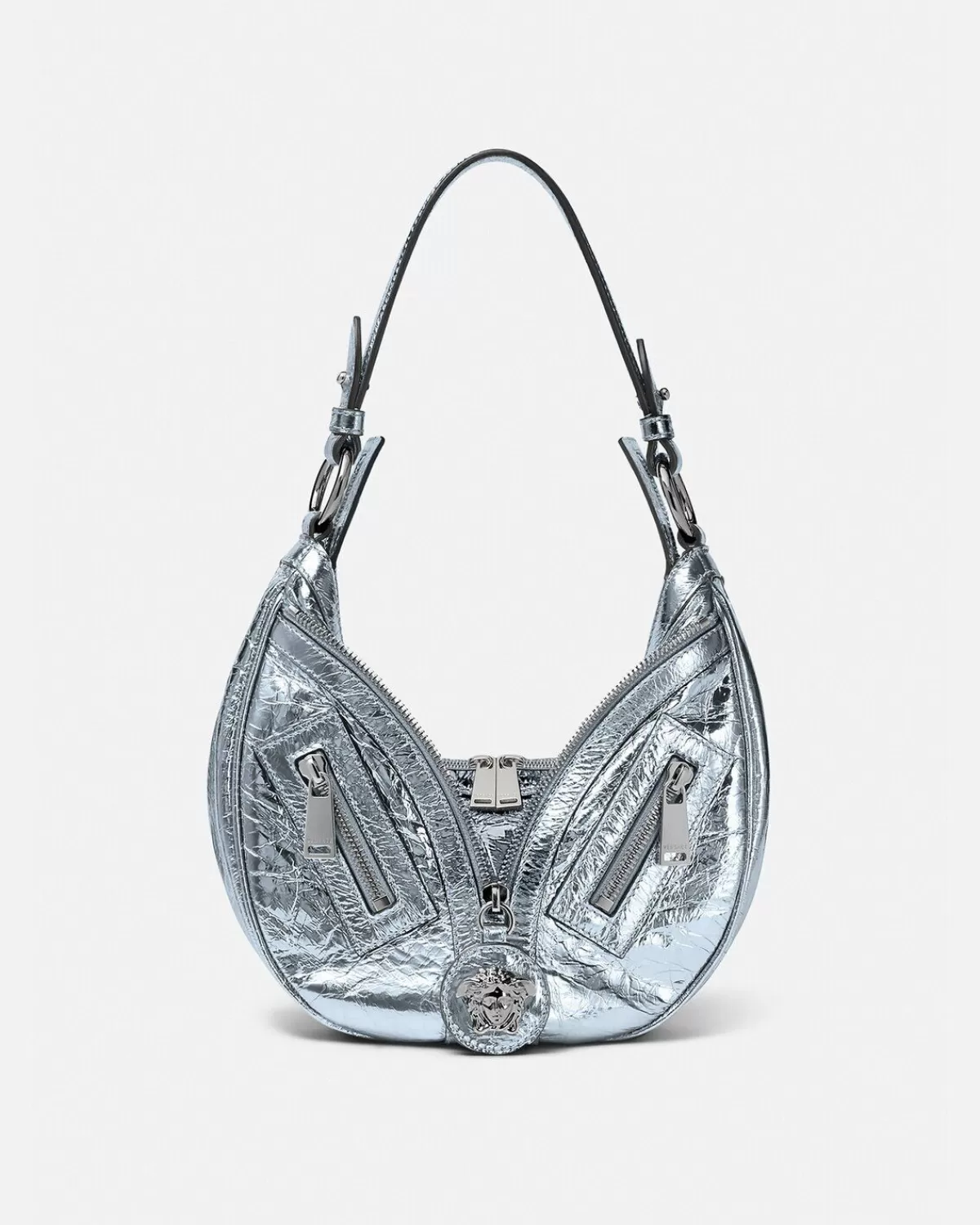 Femme Versace Petit Sac Hobo Repeat Metallise