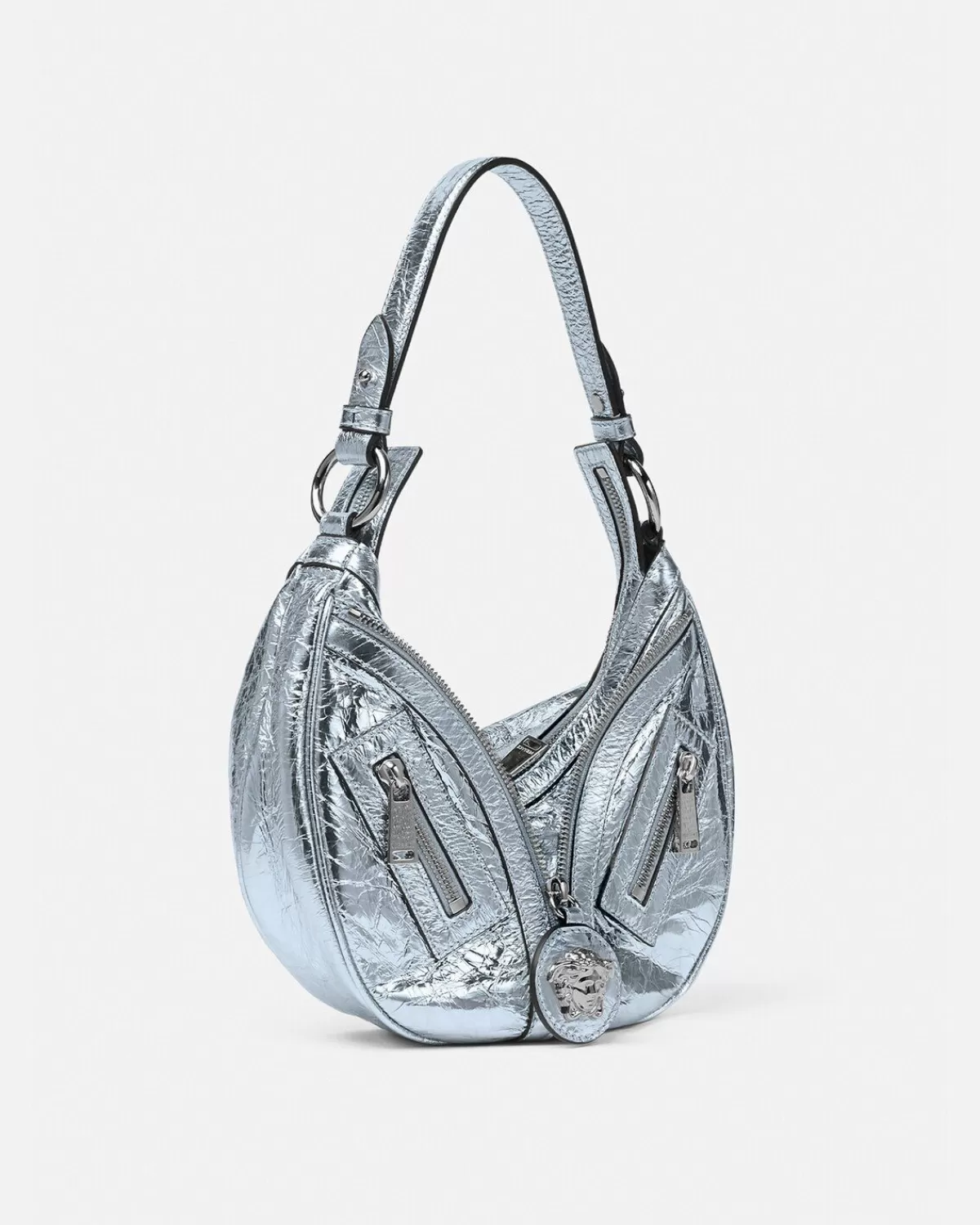 Femme Versace Petit Sac Hobo Repeat Metallise