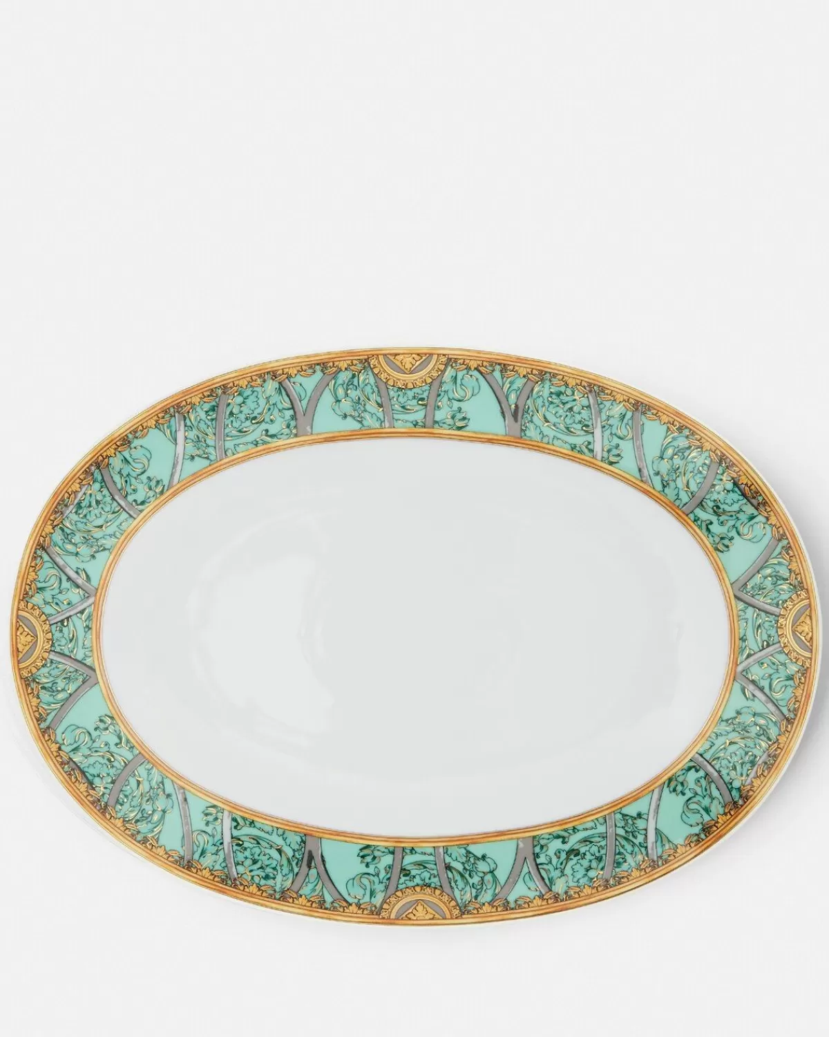 Versace Plat De Service Scala Del Palazzo Verde 33 Cm