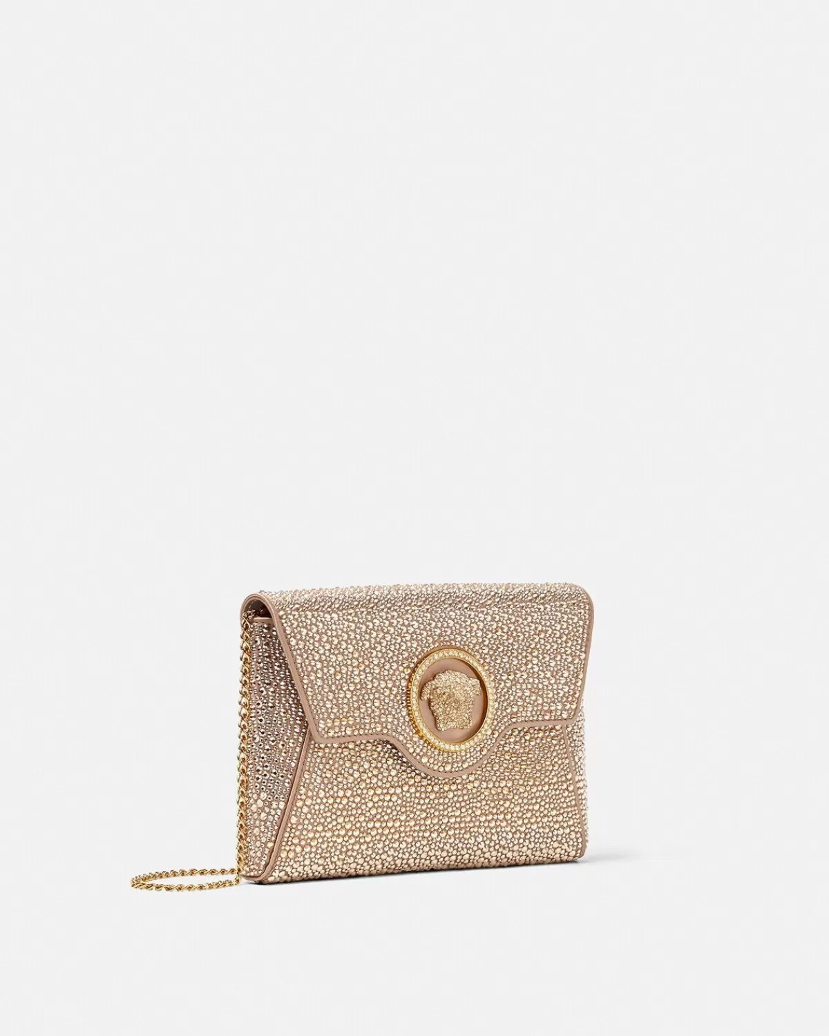 Femme Versace Pochette Enveloppe A Cristaux La Medusa