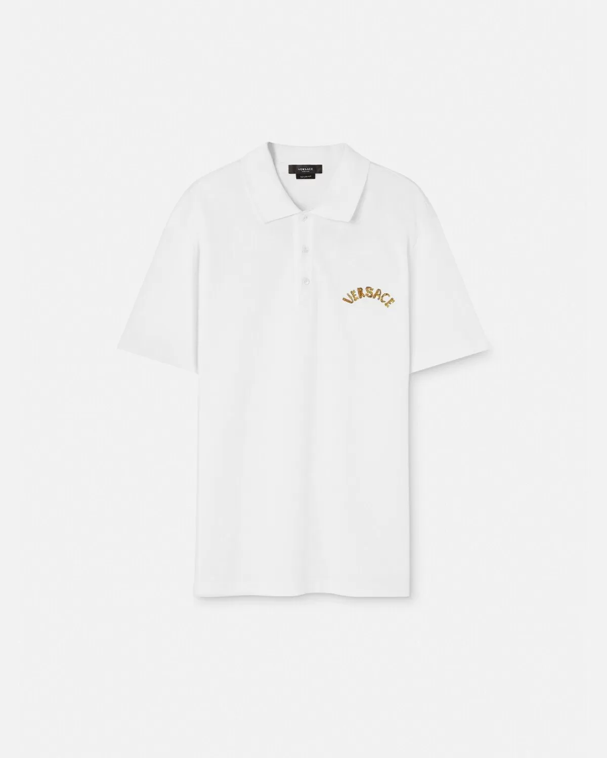 Homme Versace Polo A Logo Seashell Baroque