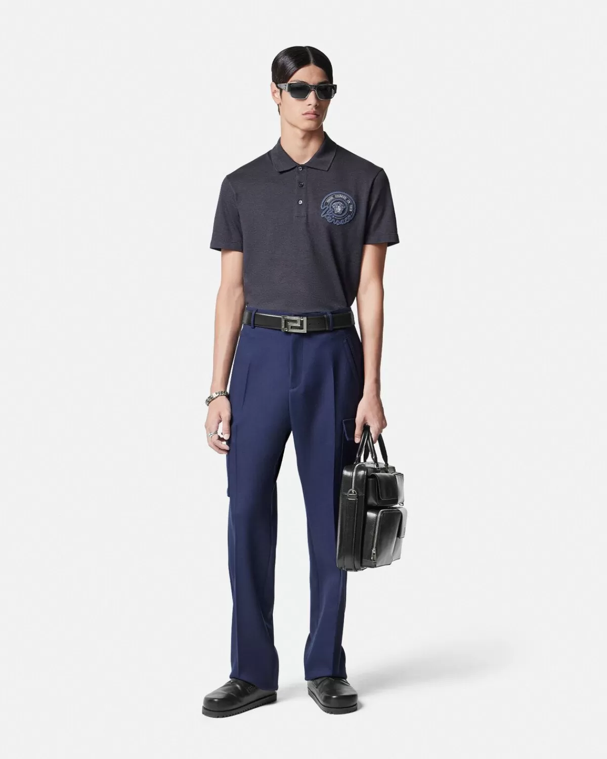 Homme Versace Polo Nautical Medusa